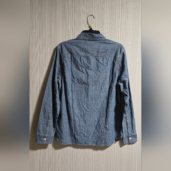 Madewell Men's Button Up Shirt In Japanese Chambray  Size Small - Picture 7 of 12